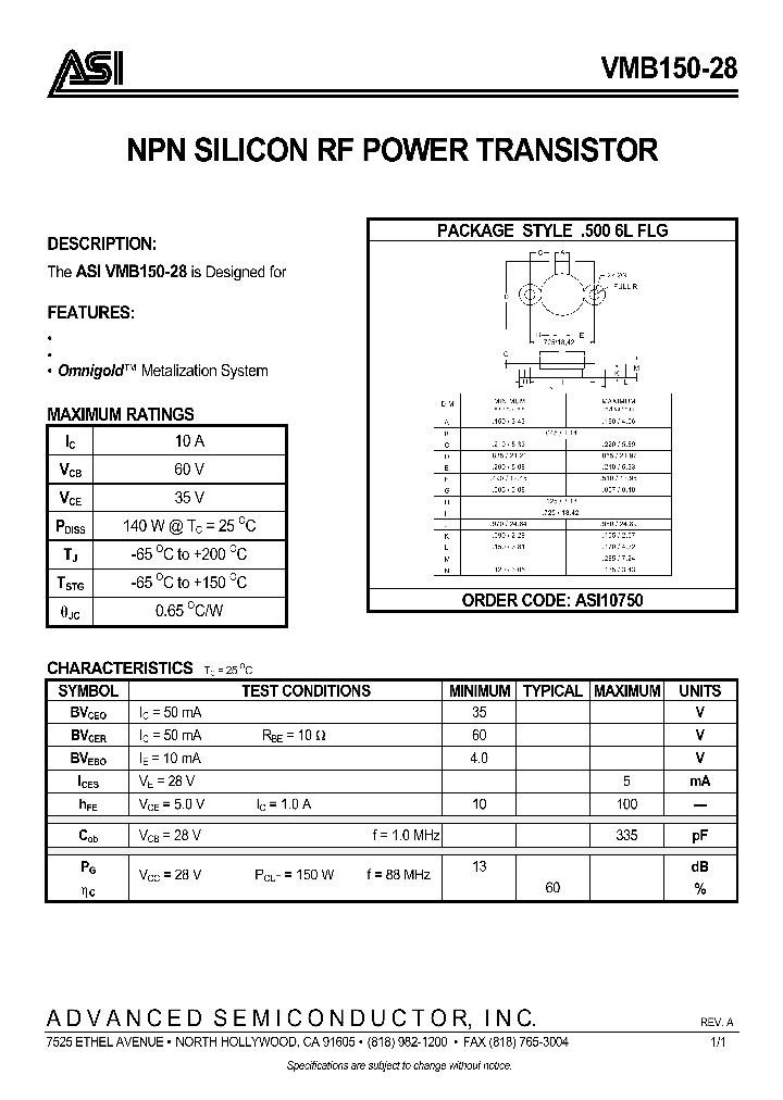 ASI10750_133017.PDF Datasheet