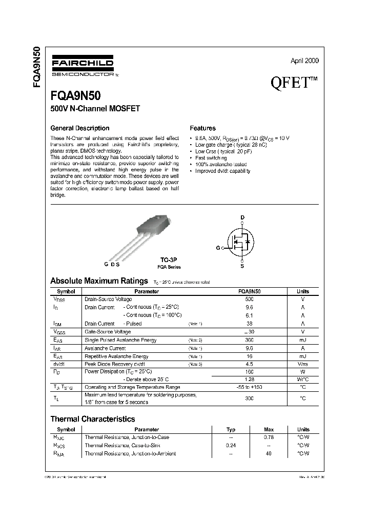 FQA9N50_36453.PDF Datasheet