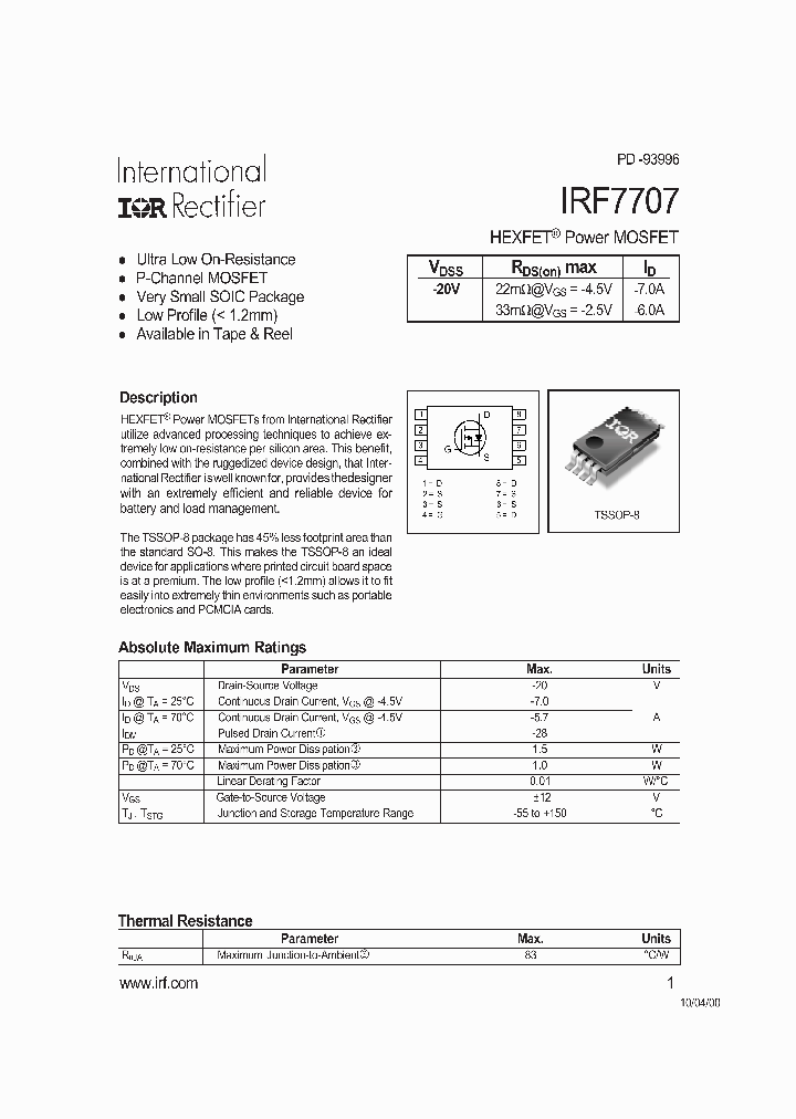 IRF7707_194622.PDF Datasheet