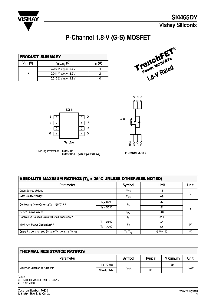 SI4465DY_135934.PDF Datasheet