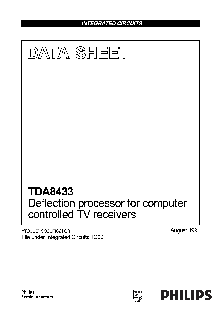 TDA8433_138540.PDF Datasheet