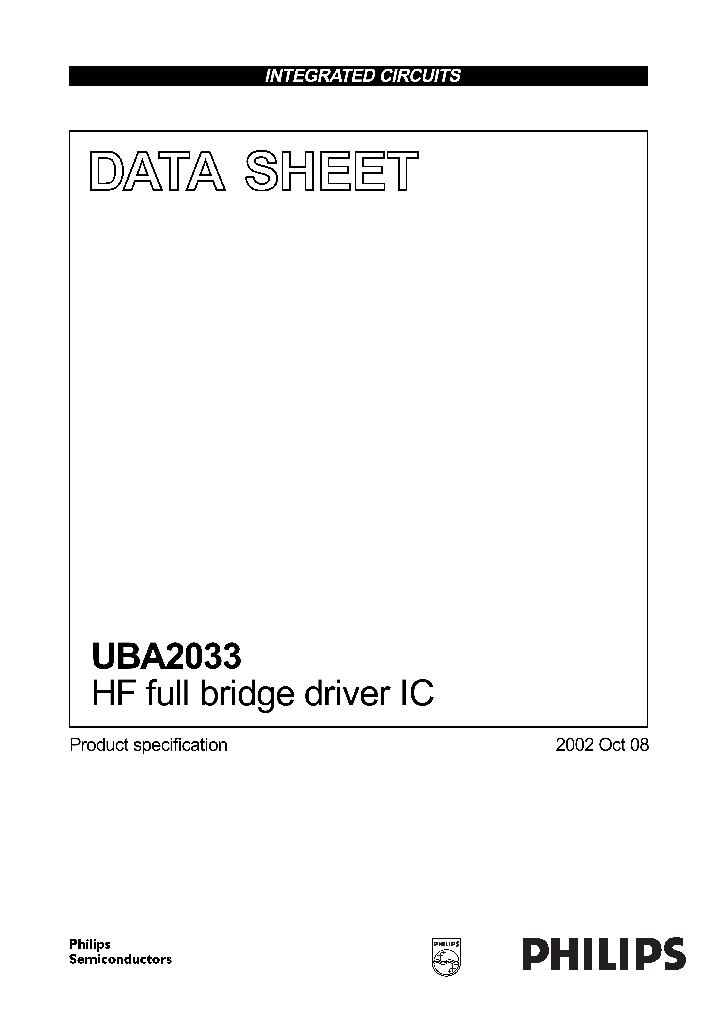 UBA2033_60907.PDF Datasheet