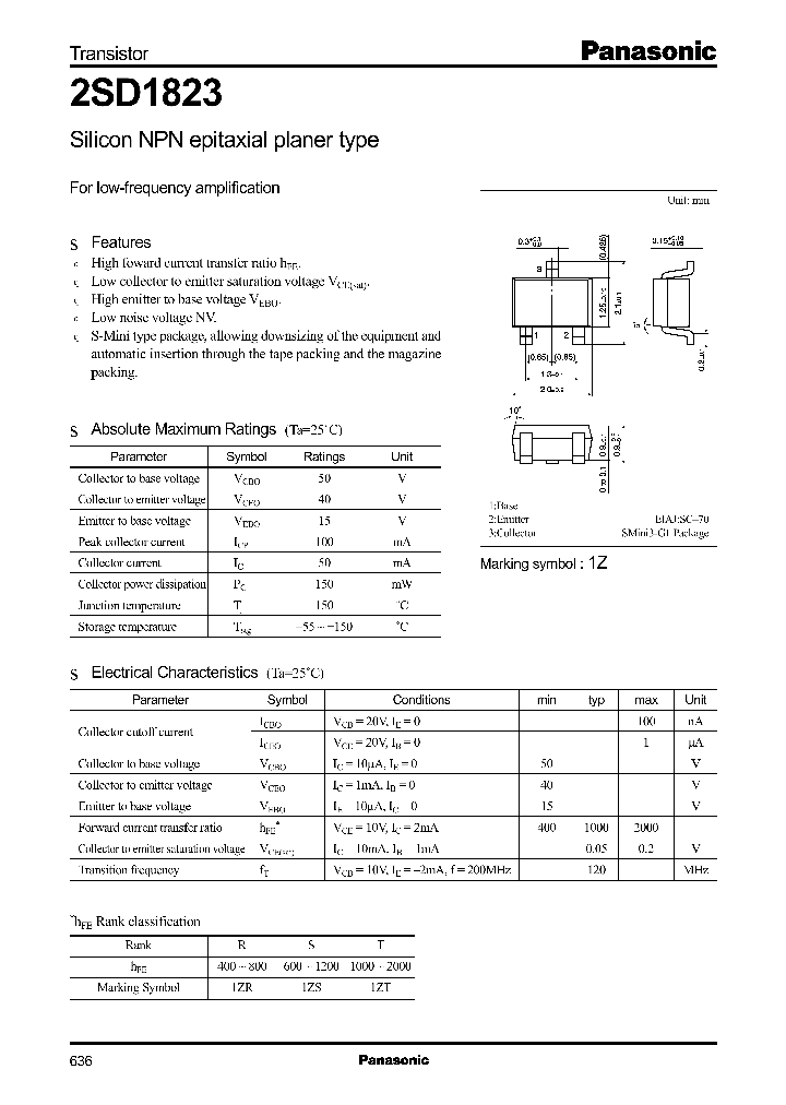 2SD1823_294485.PDF Datasheet