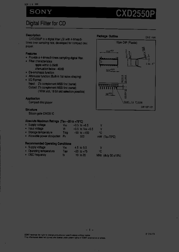 CXD2550_225292.PDF Datasheet