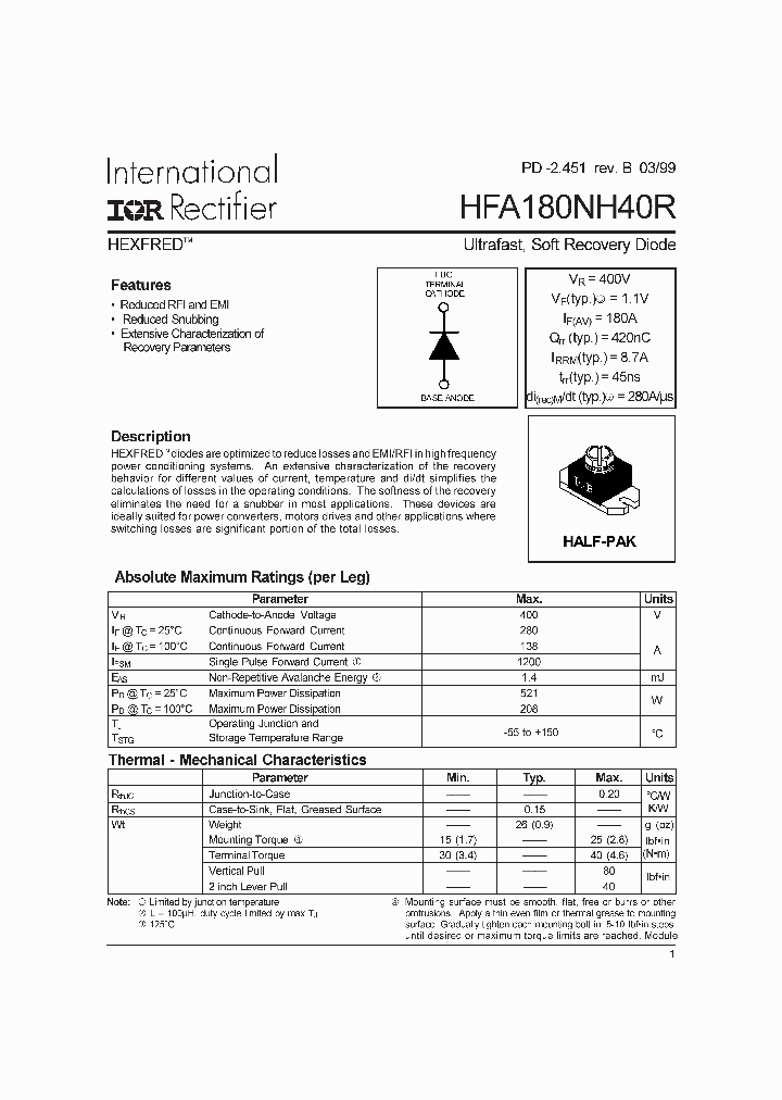 HFA180NH40R_285584.PDF Datasheet