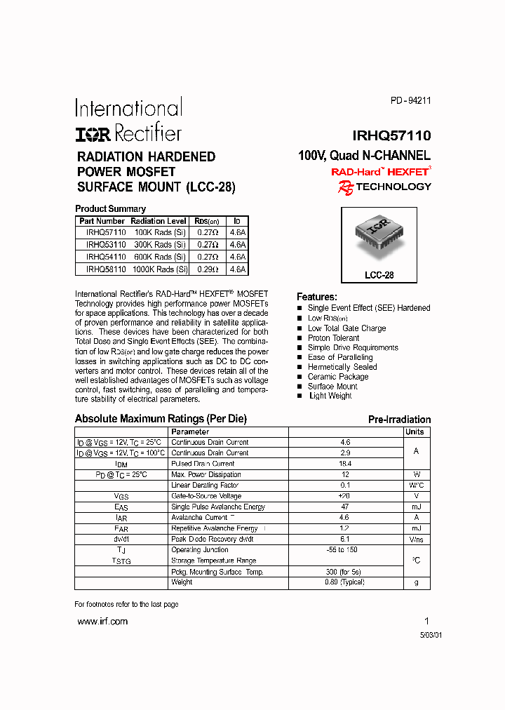 IRHQ57110_294873.PDF Datasheet