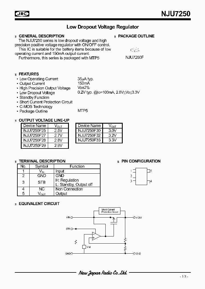 NJU7250F33_208399.PDF Datasheet