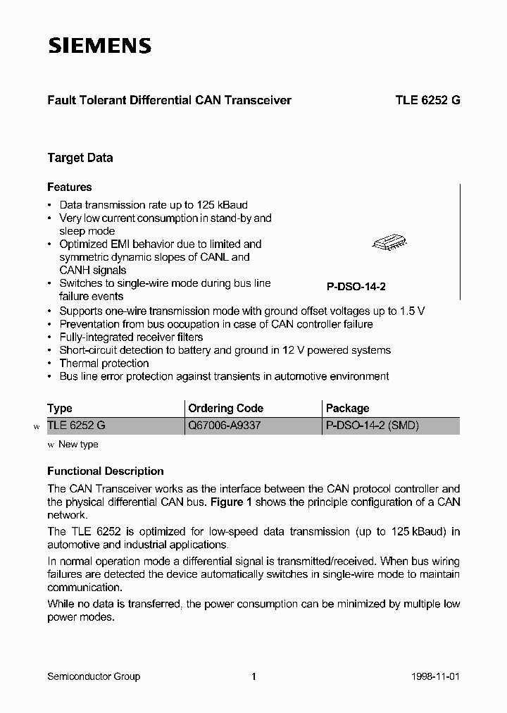 TLE6252G_285784.PDF Datasheet