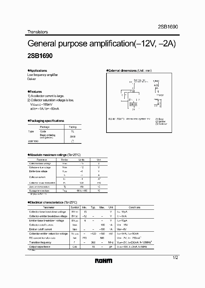 2SB1690_345494.PDF Datasheet