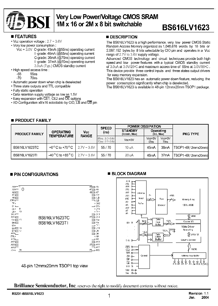 BS616LV1623_22555.PDF Datasheet