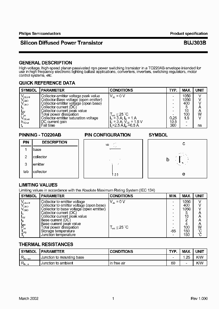 BUJ303B_340423.PDF Datasheet