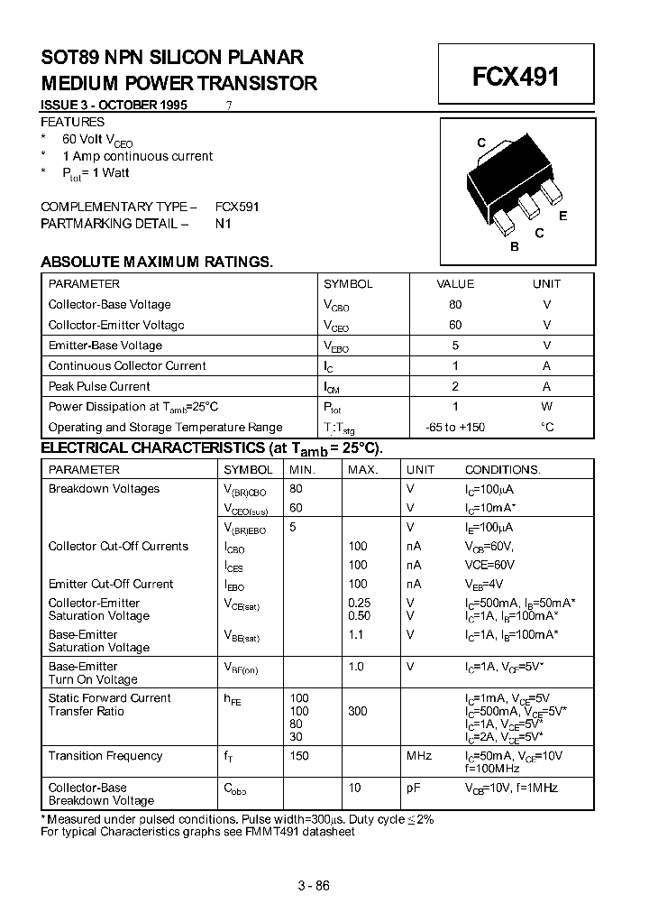 FCX491_334284.PDF Datasheet