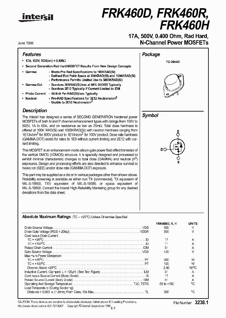 FRK460D_227488.PDF Datasheet