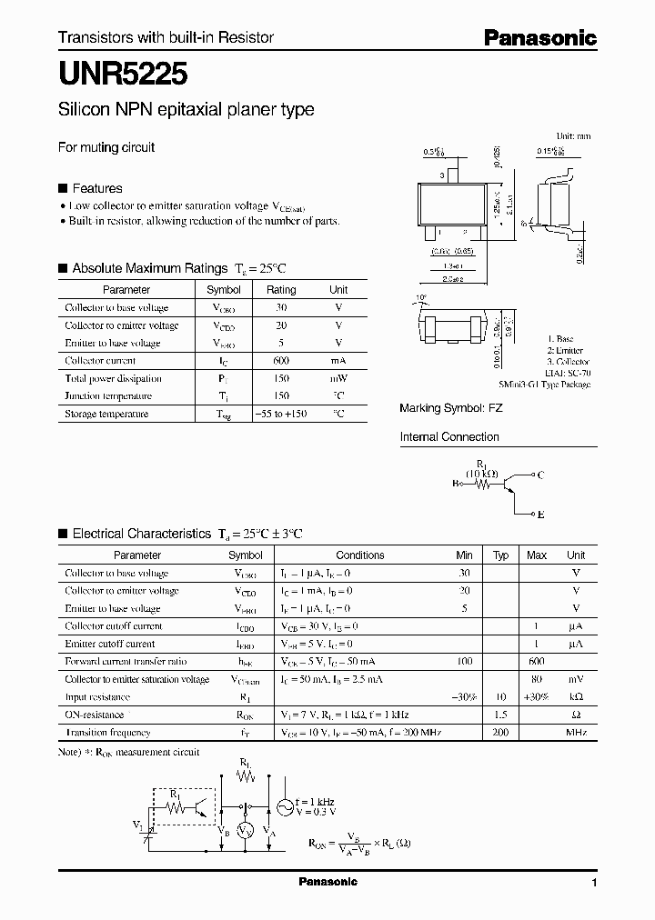 UNR5225_322099.PDF Datasheet