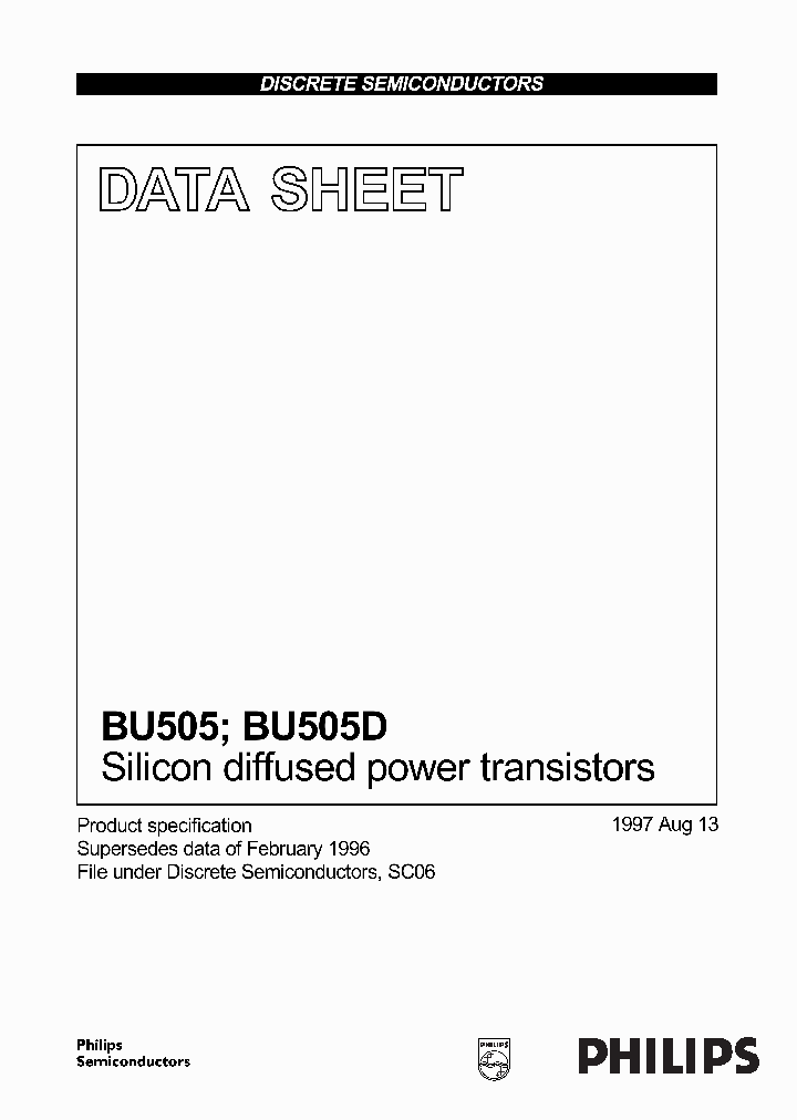 BU505_433740.PDF Datasheet