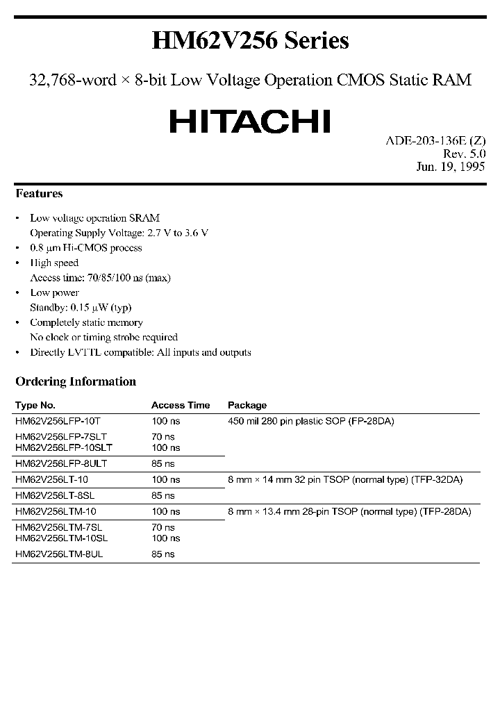 HM62V256SERIES_389494.PDF Datasheet