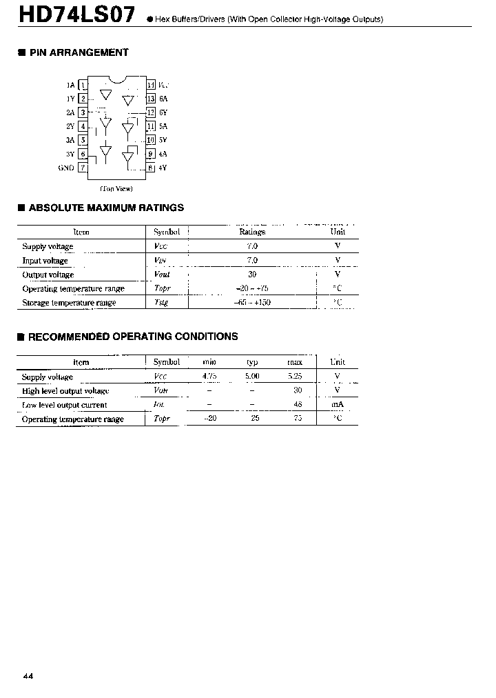 HD74LS07_85330.PDF Datasheet