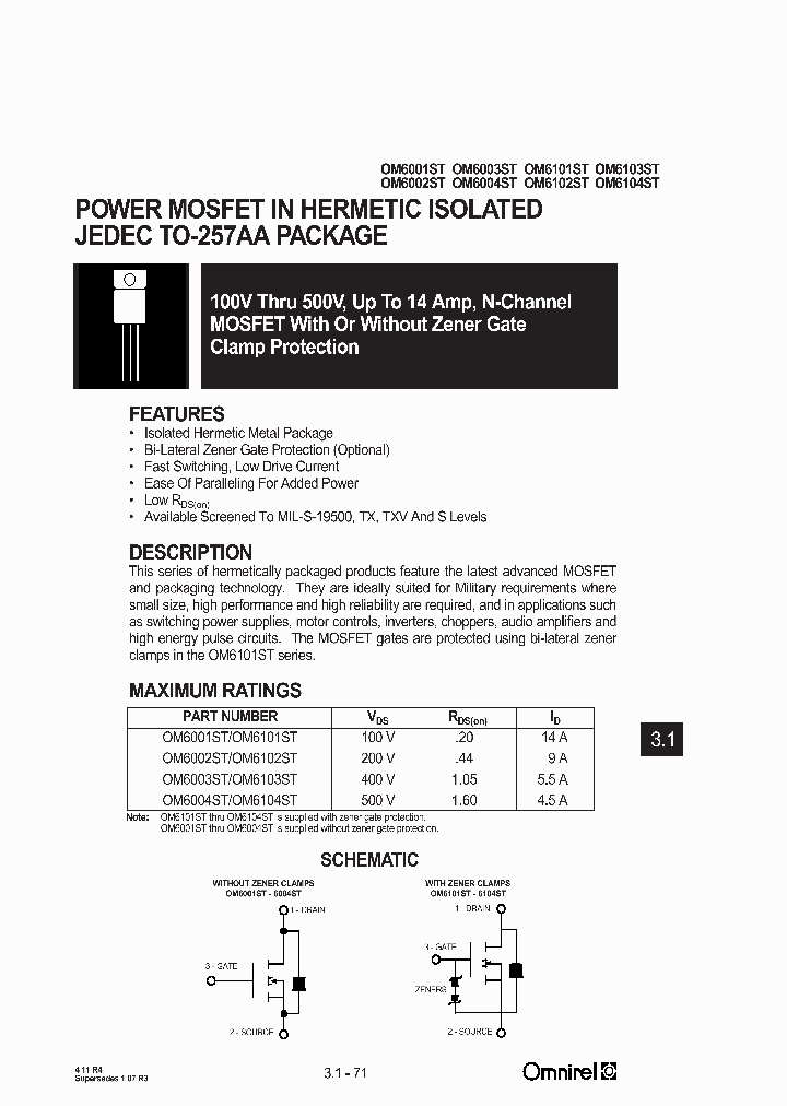 OM6003ST_460015.PDF Datasheet