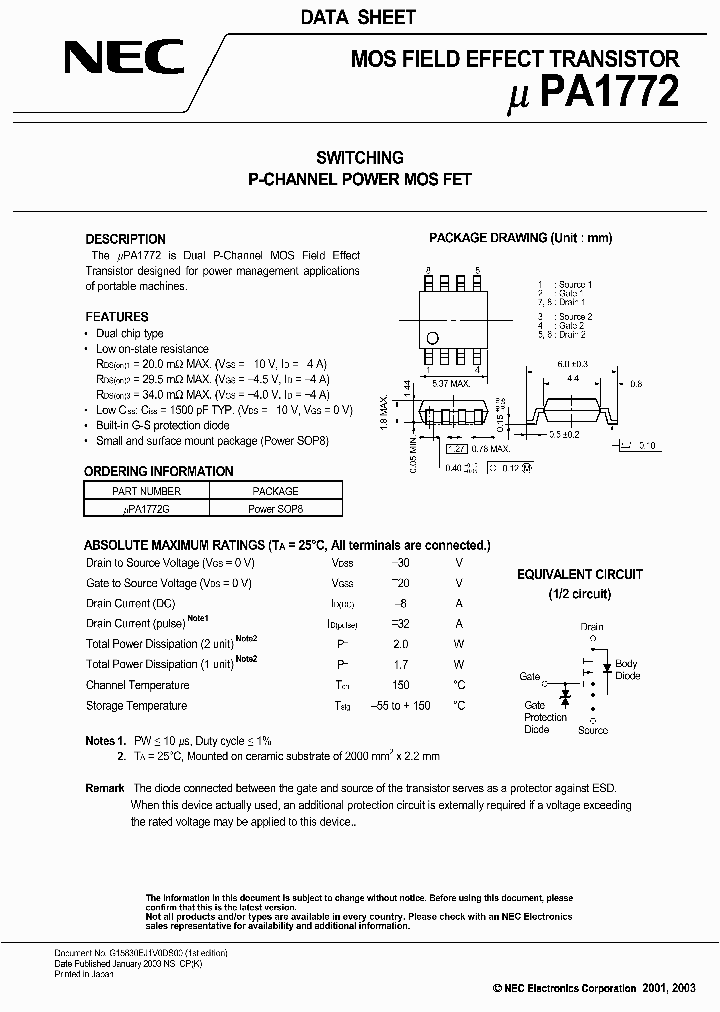 UPA1772_443460.PDF Datasheet