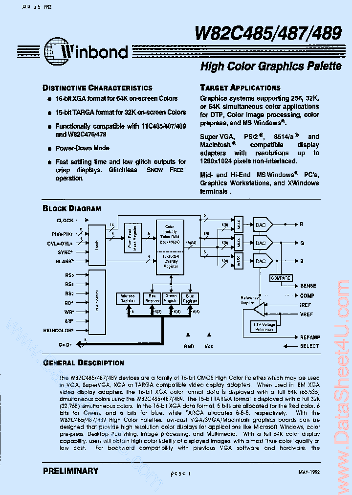 W82C485_404458.PDF Datasheet