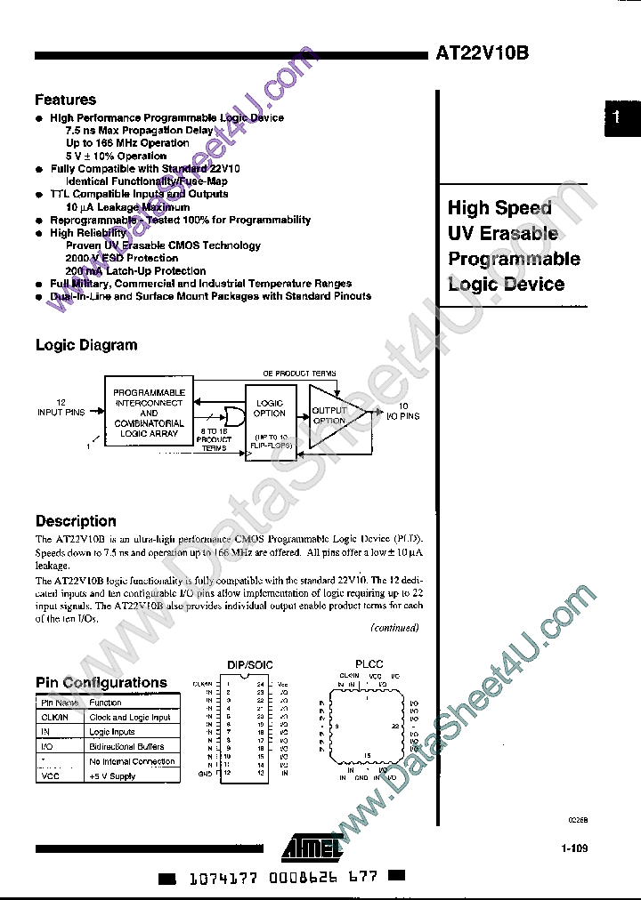 AT22V10B_512369.PDF Datasheet