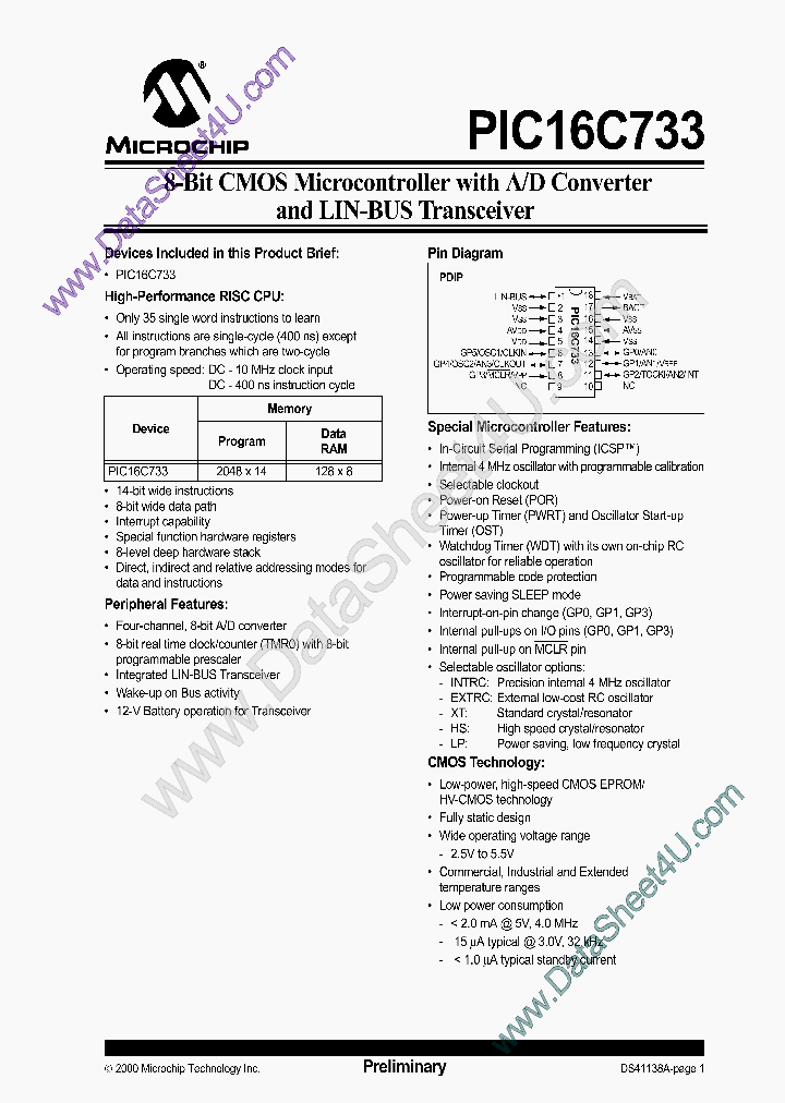 PIC16C733_522876.PDF Datasheet