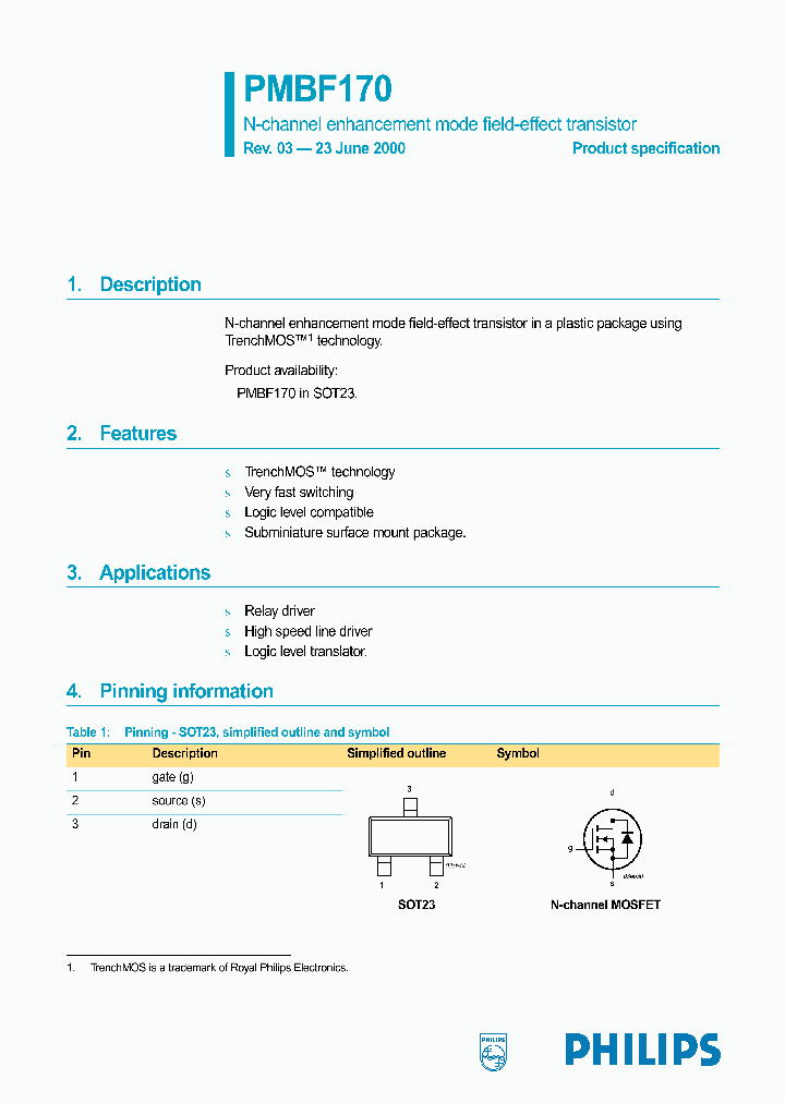 PMBF170_495387.PDF Datasheet