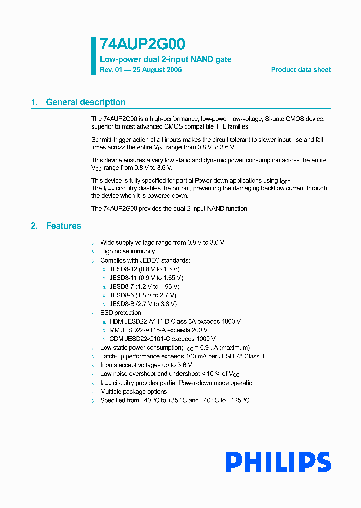 74AUP2G00_710818.PDF Datasheet