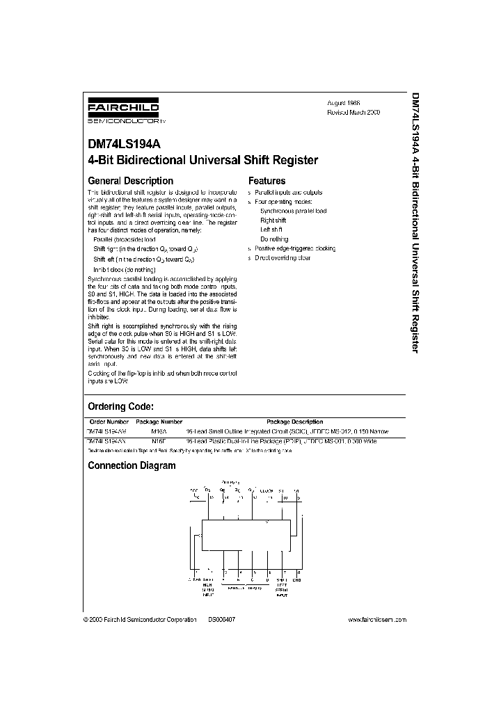 74LS194_193440.PDF Datasheet