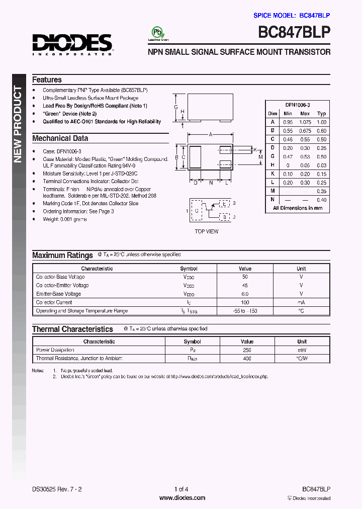 BC847BLP_647515.PDF Datasheet