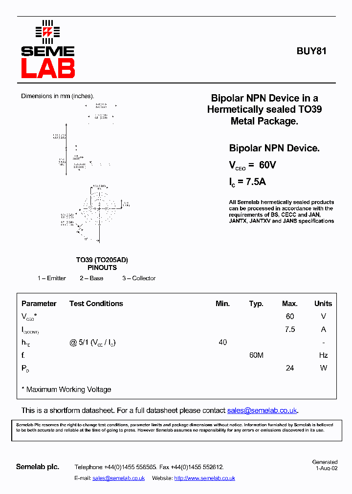 SFBUY81_677831.PDF Datasheet