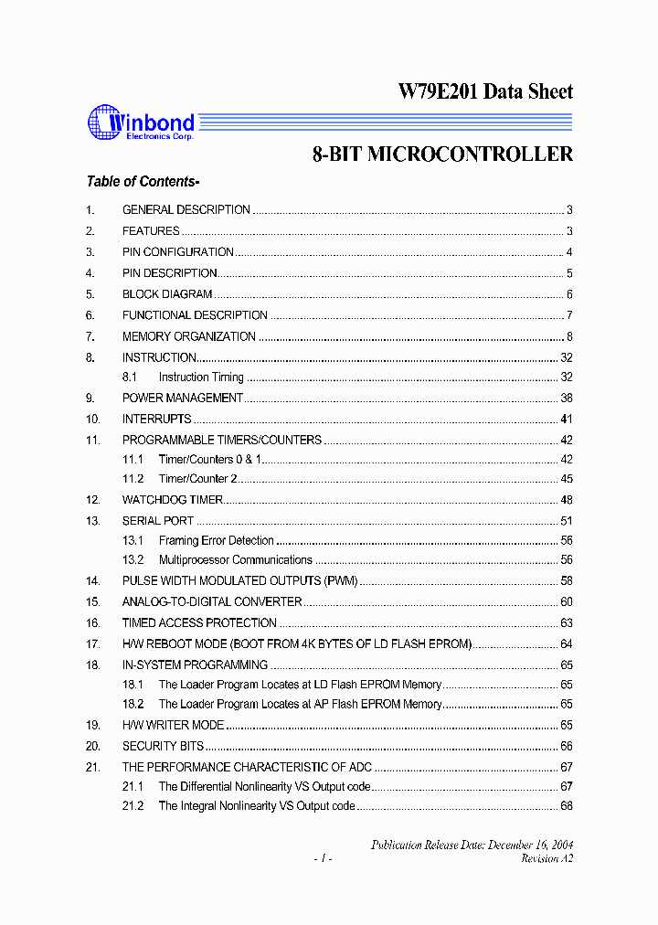 W79E201_392247.PDF Datasheet