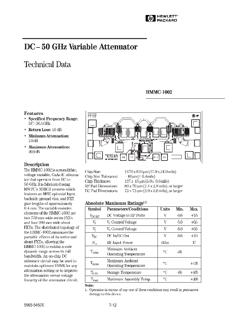 HMMC-1002_611969.PDF Datasheet