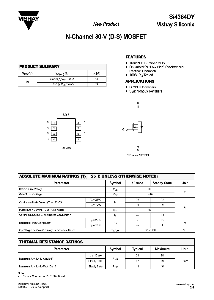 SI4364DY_1022642.PDF Datasheet