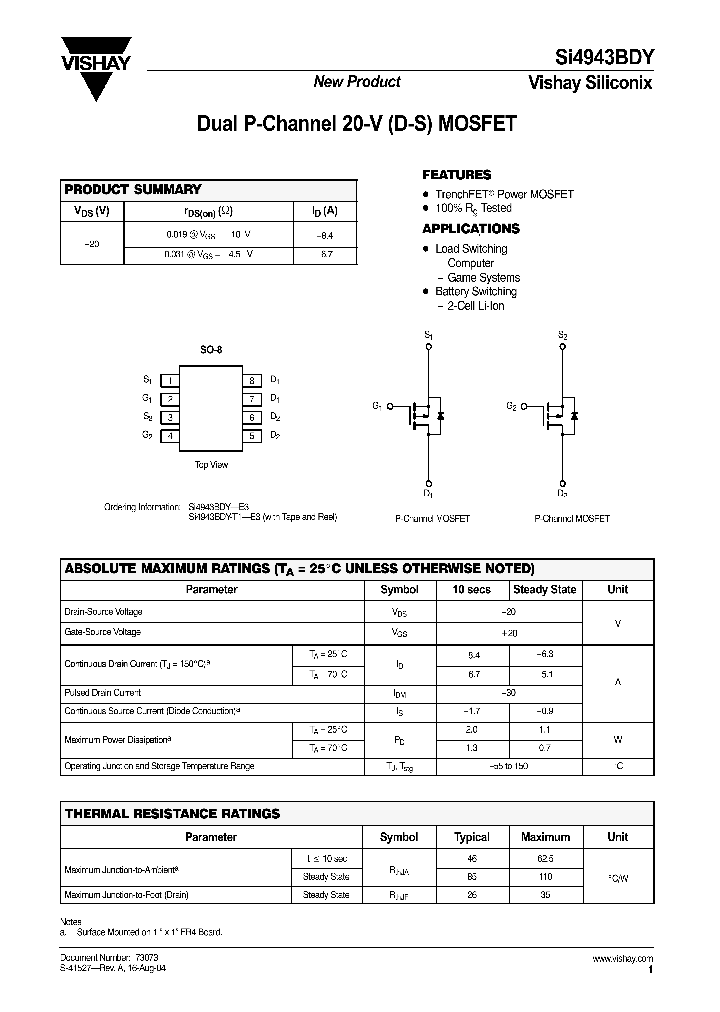 SI4943BDY_1010888.PDF Datasheet