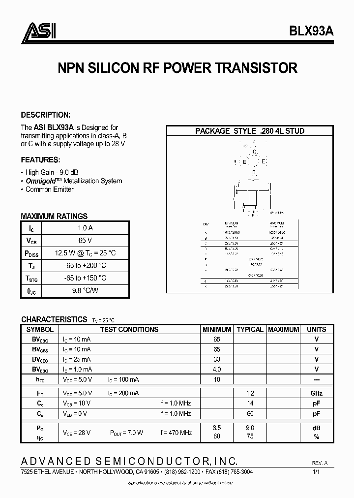 BLX93A_1219871.PDF Datasheet