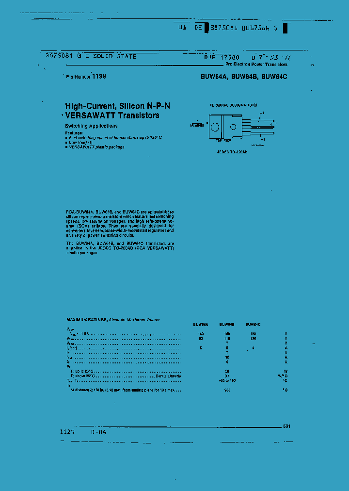 BUW64A_1153058.PDF Datasheet