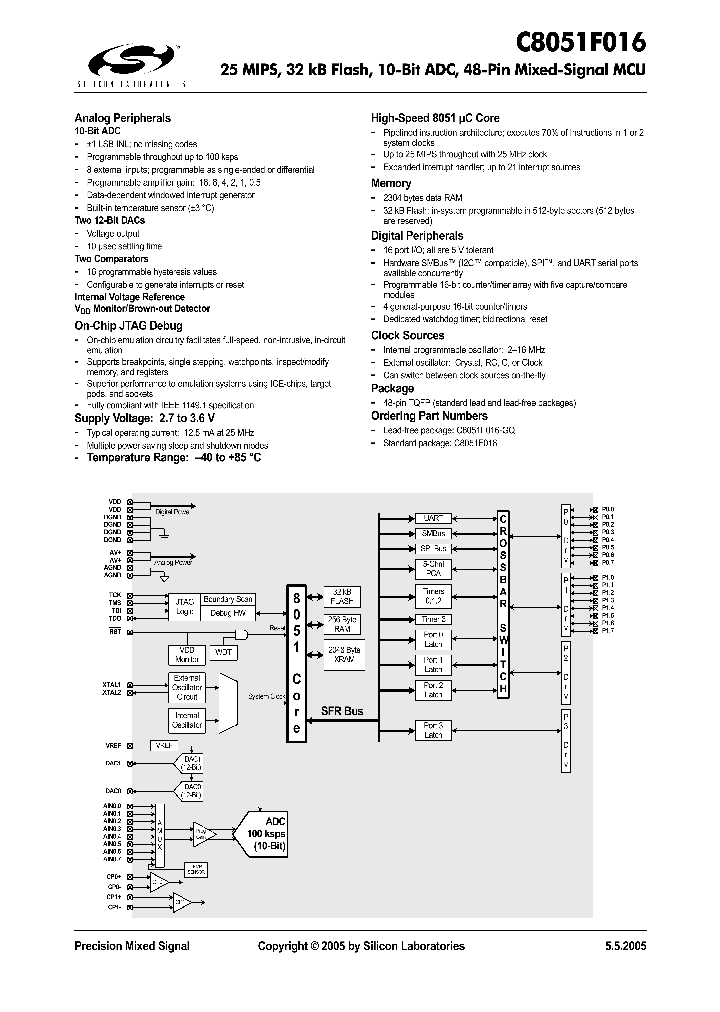 C8051F016_1110388.PDF Datasheet