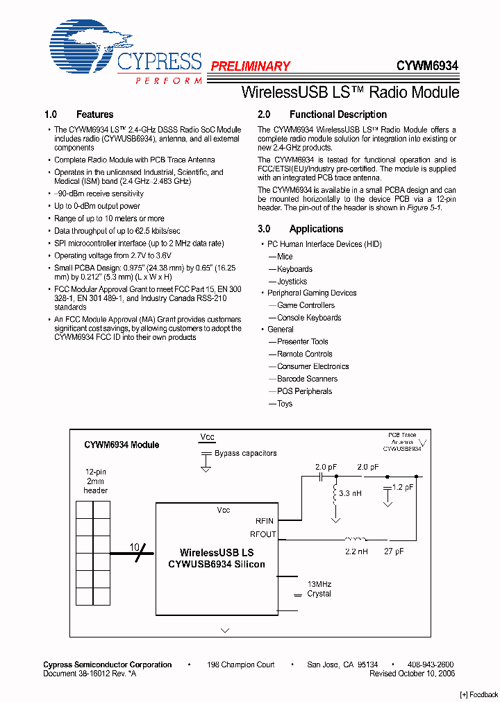 CYWM693406_1131896.PDF Datasheet