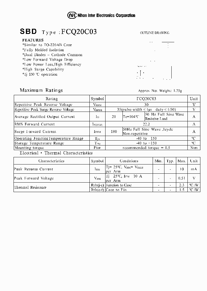 FCQ20C03_1239109.PDF Datasheet