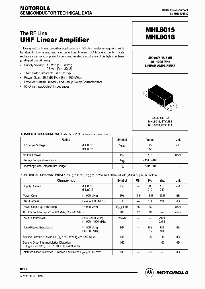 MHL8015_899852.PDF Datasheet