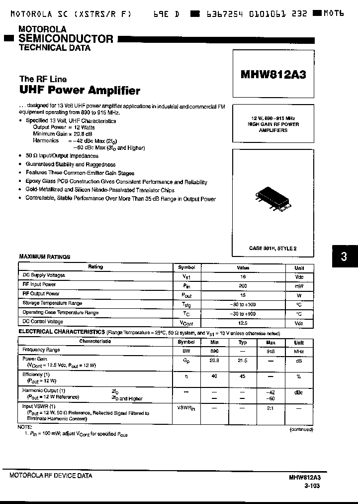 MHW812A3_788628.PDF Datasheet