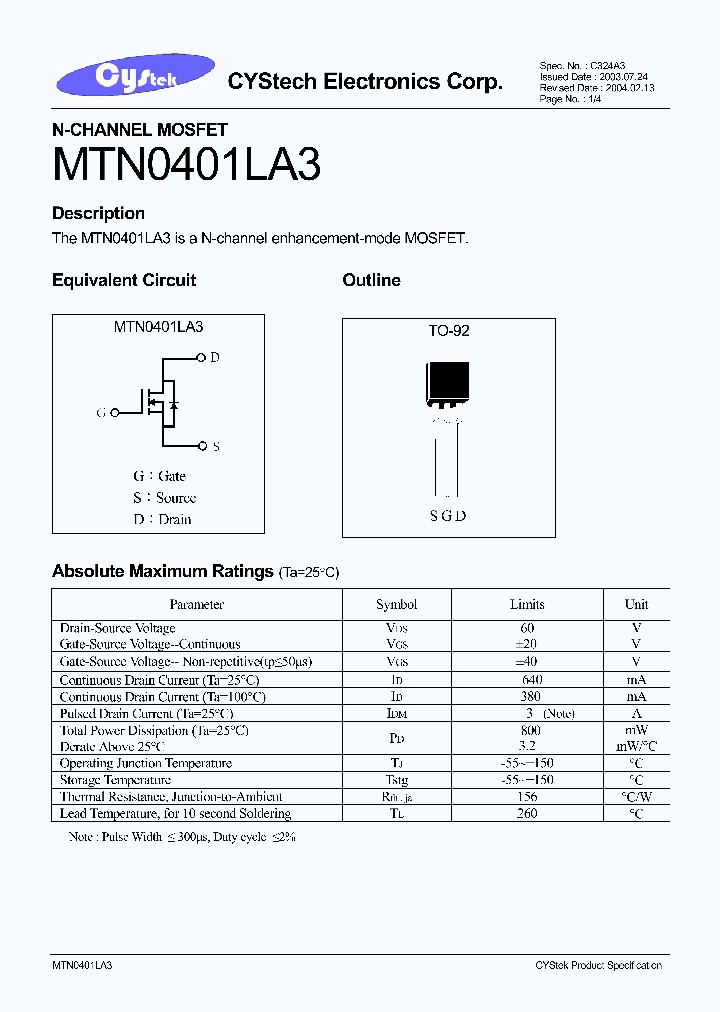 MTN0401LA3_1285782.PDF Datasheet