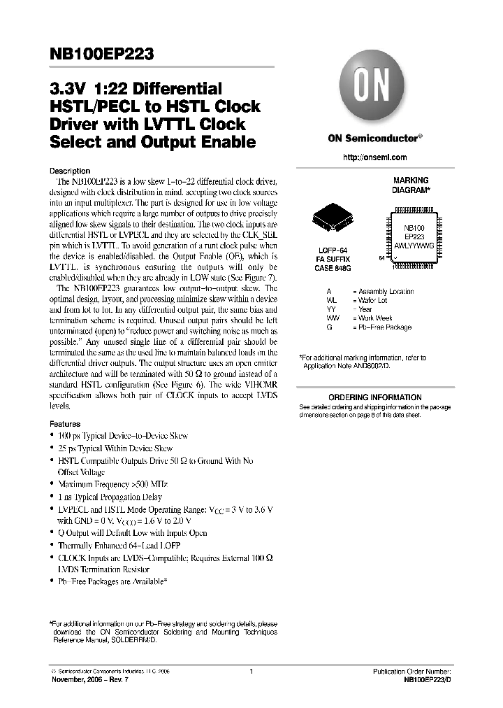 NB100EP223_1121646.PDF Datasheet