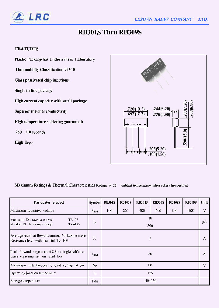 RB309S_1300711.PDF Datasheet