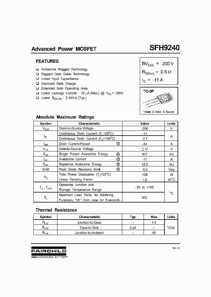 SFH9240_1307697.PDF Datasheet