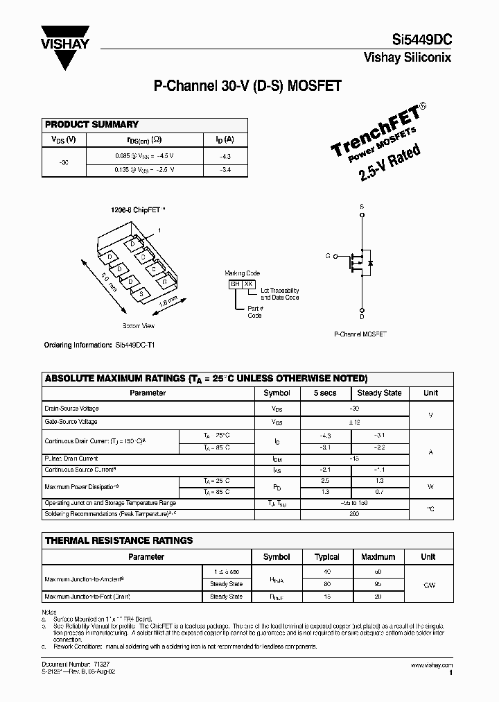 SI5449DC-T1_1054881.PDF Datasheet