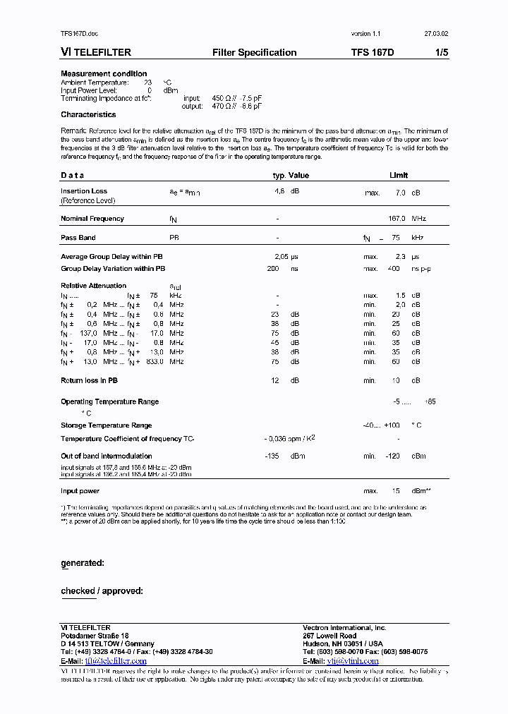 TFS167D_1324435.PDF Datasheet