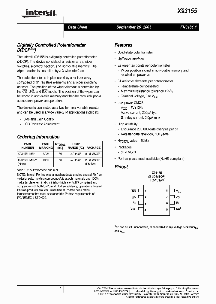 X93155UM8IZ_1337389.PDF Datasheet