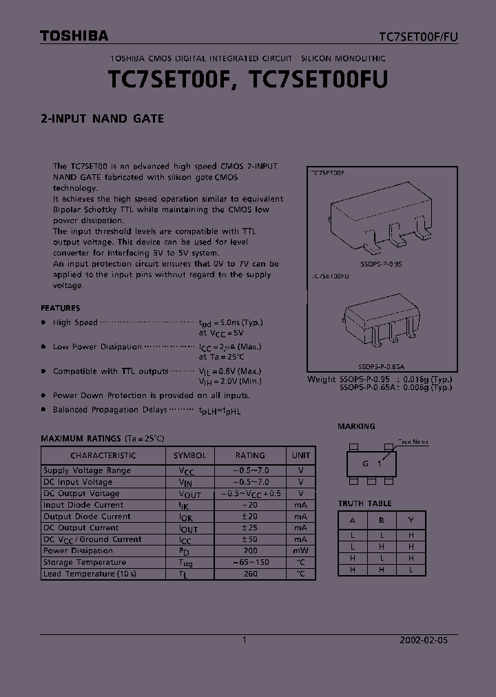 TC7SET00F02_4133160.PDF Datasheet